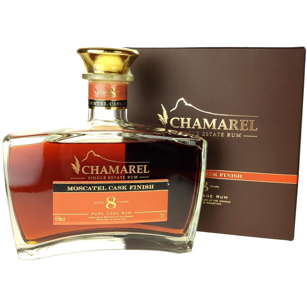 Chamarel 8 Ans Moscatel Cask Finish, Rum Mauritius 1 Chamarel 8 Ans Moscatel Cask Finish Rum Mauritius 01